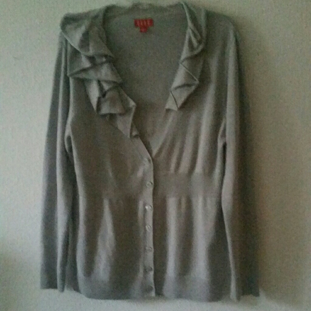 Light Grey Geometric Design Sweater